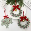 Amazon Nuevo Adorno de Corona de Campana de Tela No Tejida Adorno para Árbol de Navidad Decoraciones Navideñas DIY Adornos Colgantes Creativos