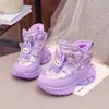 Botas de Nieve para Niñas Zapatos de Algodón Celebridad de Internet 2026 Nuevo Estilo Zapatos de Algodón Grandes para Niñas Felpa Cálida Botas de Invierno Súper Calientes