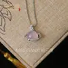 Pingente Redondo Versátil de Calcedônia Cabochão, Pingente de Jade Verde Esmeralda com Alto Brilho Tipo Gelo, Acessório Exquisito para Jovens Mulheres