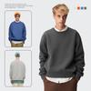 Ropa de Hombre Rampo Otoño e Invierno 2024 Sudadera de Terciopelo 350g Color Sólido Cuello Redondo Holgada Moderna Marca Pulóver para Hombre