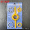 Juego de dados manuales transfronterizos de 6 piezas Juego de roscadora de tuberías de agua de plástico PVC 1/2 pulgada, 3/4 pulgada, 1 pulgada Fácil y conveniente