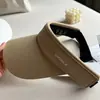 Chapéu de Sol para Corrida com Top Aberto, Chapéu de Proteção Solar de Seda Gelada para Homens e Mulheres, Chapéu de Sol para Esportes ao Ar Livre para o Verão
