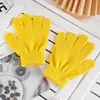 Ropa de Punto Cálida para Otoño e Invierno Guantes Mágicos de Color Puro Creativos Guantes para Estudiantes Medianos Venta Directa de Fábrica con Impresión de Logo