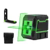 Nivelador Láser de 2 Líneas Pequeño Portátil Mini Luz Fuerte Línea Fina Herramienta de Topografía y Cartografía Dibujo Automático de Líneas Proyector de Línea Verde