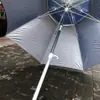 Venta al por mayor de fábrica sombrilla de pesca para exteriores 2.4 m 2.2 m sombrilla de pesca plegable a prueba de lluvia universal sombrilla de pesca de mesa