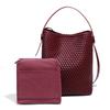 Bolso de Hombro Vintage de Alta Gama de Alta Capacidad Bolso de Cubo Portátil Trendy Transfronterizo Bolso de Axila Bolso Tejido