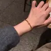 Pulseira de Corrente Estilo Minimalista Tendência com Diamantes Brilhantes, Acessório Versátil para Dropshipping