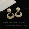 Pendientes de perlas con incrustaciones de diamantes de lujo ligeros de estilo francés para mujer, elegantes, de alta gama, que combinan con todo, exquisitos y elegantes, de plata, estilo vintage.