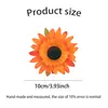 Girasoles Artificiales de Venta Caliente Transfronterizos al por Mayor, Exclusivamente para Suministro Transfronterizo, Cabezas de Flores Decorativas DIY de Girasol Pequeño