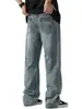 Ropa de Hombre Fengshe / Verano 2026 Nuevos Pantalones Vaqueros Rectos Holgados Lavados Estilo Americano Jeans de Moda High Street