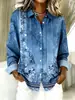 Camisas para Mujer Moda Europea y Americana Amazon 2026 Nuevo Estilo Camisas con Cuello Estampadas de Manga Larga Disponibles para Personalización