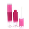 Tubo Redondo de Plástico Grosso Frasco Vazio para Gloss Labial Tubo de Parede Grossa para Brilho Labial Cosmético YL22 Maquiagem de Beleza para Iniciantes