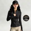 Jaqueta Yoga com Gola Alta e Zíper, Modeladora Emagrecedora, Manga Longa, Cardigan, Pilates, Fitness, Corrida, Top Esportivo Diário