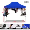 Toldo Protector Solar para Exteriores, Carpa Plegable, Sombrilla Grande de Cuatro Esquinas Engrosada y Reforzada, Carpa de Exposición para Montaje de Puesto, Impresión Personalizada con Publicidad