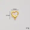 Llavero de Amor Giratorio de Aleación de Zinc con Forma de Corazón y Estrella de Cinco Puntas con Hebilla Especial en Forma de Corazón de Durazno y Estrella