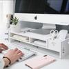 Soporte Elevado para Computadora Transfronterizo Tipo Cajón Escritorio de Oficina Monitor de Madera Creativo Grueso Estante de Almacenamiento de Escritorio
