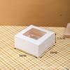 Caja de Cartón para Empaque de Cupcakes 2/4/6/12 Piezas con Ventana Caja para Empaque de Muffins y Magdalenas para Hornear Pastelería