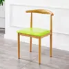 Silla de Comedor Nórdica Moderna Minimalista Silla de Comedor para Sala de Estar Taburete de Ocio para Escritorio con Respaldo Imitación Madera Maciza Arte de Hierro Silla Cuerno