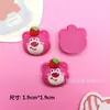 Acessórios de Resina DIY Série Urso Morango Cartoon Capa de Celular com Gel de Chantilly Acessórios de Cabelo Fivela de Sapato Caixa de Armazenamento Adesivo para Copo de Água