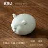 Adorno de Cerámica de Cerdo Lindo para Mascota de Té, Exquisito y Creativo, Se Puede Usar como Cerdo de la Suerte para Atraer Riqueza, Pieza para Juego de Té, Decoración de Bandeja de Té y Mesa de Té
