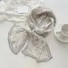 Novo Estilo Lenço Longo de Seda para Mulheres, Lenço de Chiffon 100% Seda de Amora, Versátil e de Alta Qualidade, Lenço de Primavera e Verão, Lenço de Pescoço, Echarpe