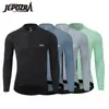 JEPOZRA roupas de ciclismo masculinas e femininas manga longa mountain bike bicicleta de estrada corrida secagem rápida top equipamento de bicicleta outono e inverno