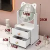 Estilo ins Espelho Pequeno Dobrável Espelho de Maquiagem Dormitório de Estudante Espelho de Vestir Masculino Desktop Doméstico Portátil