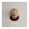 Gorra de béisbol de dibujos animados para niños de Corea del Sur, oso bebé I, secado rápido, protector solar, sombrilla para bebé, gorra de ala suave