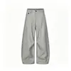 Calça listrada estilo "old money" americano para homens e mulheres, calça casual curva drapeada vintage para primavera e outono, calça de terno para o dia a dia de corte solto