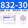 Acero al Carbono Británico Galvanizado Agujero Ciego Remache de Presión Espárrago Hexagonal Remache de Chapa de Acero al Carbono Galvanizado Tornillo Bso-032/832
