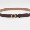 Cinturão Europeu e Americano Novo 8 caracteres Gold Alloy Buckle Belt Mulheres Multi-color Jeans Snap Buckle Belt Decoração Feminina