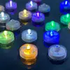 Lámpara de vela LED redonda impermeable, lámpara de vela sumergible colorida, lámpara para pecera, lámpara de buceo para acuario, accesorios de caja de bloques de construcción