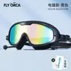 Gafas de Natación de Venta Caliente de Verano para Adultos, Hombres y Mujeres, Impermeables de Alta Definición, Antiniebla, Gafas de Natación y Gafas de Marco Grande Electroplateadas de Colores
