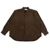 Camisa Marrom Manga Longa Masculina Estilo Old Money Atacado de Fábrica Transfronteiriço Verão Sem Ferro Secagem Rápida Estilo Old Money