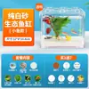 Garrafa DIY Tanque para Peixe Betta Peixe Pequeno Paisagem Micro Bloco de Construção Acrílico Caixa Mesa de Escritório Mini Tanque de Peixes Paisagismo Criativo