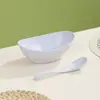 Tazón de Plástico para Comida Creativo Tazón Yuanbao Tazón para Ensalada Fruta Tazón para Dumplings Wontons Hogareño Gran Capacidad Tazón para Ramen Tazón para Fideos