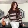 Nuevo Suéter de Cachemira Pura para Mujer Otoño e Invierno, Cuello Redondo, Estilo Elegante, Moderno, Adelgazante, Suéter Chaqueta de Punto Holgado