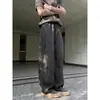 Pantalones de Rayas Verticales Estilo Old Money para Hombre, Estilo Delgado de Verano, Ambiente Relajado y Perezoso, Corte Recto Amplio, Pantalones Casuales Adelgazantes