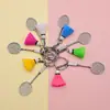 Pendientes colgantes de arcilla blanda colorida simulación Estrella arcoíris colgante para llavero joyería hecha a mano DIY