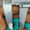 La segunda generación de turquesa azul Xiangyun cuentas de nube trasera accesorios de turquesa gota de agua camiseta llavero con cuentas patrón trasero cuentas joyería