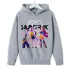Sudadera de Terciopelo con Estampado de Grupo Kpop Witch Hunter para Niños, Moda Casual Otoño e Invierno para Niños y Niñas