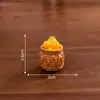 Micro paisaje creativo simulación comida de caqui juego de caqui Ruyi diy decorativo bolsa sorpresa accesorios mini adornos en miniatura