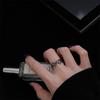 Diablo Gothic Style Personalizado Raven Diamond Anel de Abertura Personalizado Devil Wings Sweet and Cool Love Thorns Acessórios para Mulheres