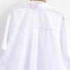 Outono 2025 Nova Moda de Rua Europeia e Americana Transfronteiriça Camisa Feminina com Cordão na Cintura e Mangas Longas W09 11599