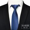 Vestido corbata de negocios para hombre 8cm mano docena profesional entrevista seguridad raya negro rojo azul poliéster outlet de fábrica
