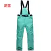 Macacão de Ski para Homens e Mulheres, Calça de Algodão à Prova de Vento e Quente para Uso Externo no Inverno, Suspensórios para Esqui Simples e Duplo, Calça de Neve Removível