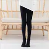 Meia-calça infantil de veludo fina para primavera e verão, leggings brancas anti-pilling para dança de balé infantil