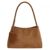 Bolsa de Ombro Única Fosca de Nicho Coreana Usada para Mulheres Outono 2025 Nova Bolsa de Mão Casual Retro para o Dia a Dia