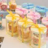 Decoración de Cupcake de Dibujos Animados para el Día del Niño Caja Mini Pastel de Cumpleaños para Jardín de Infancia Caja de Empaque Redonda de 2 Pulgadas