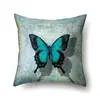 Funda de almohada de poliéster con estampado de mariposas Funda de almohada Decoración de coche Funda de almohada impresa para el hogar Funda de cojín para mesita de noche QTA45